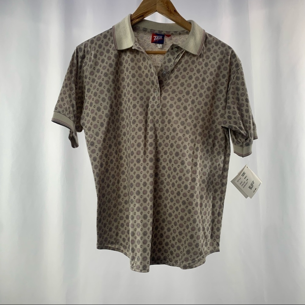 NWT‎ Tail Sea Pines Short Sleeve Polo Shirt in Brown Size Small